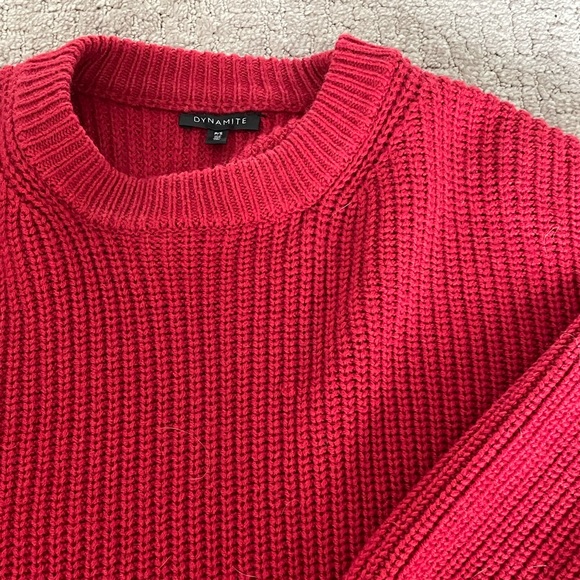 Knit sweater - warm red. - Picture 4 of 4